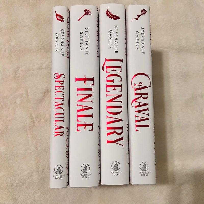 Caraval Holiday Box Set with Sprayed Edges