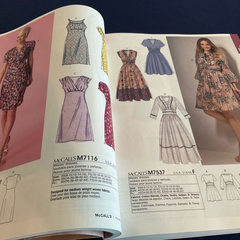 McCall’s Counter Sewing Pattern Book, 2022