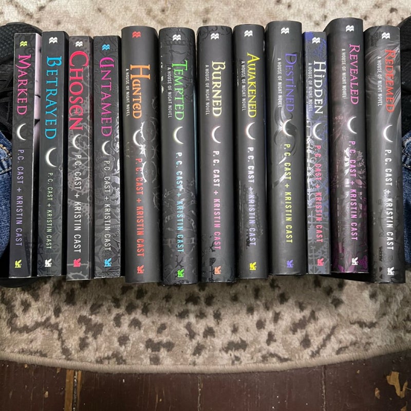 COMPLETE House of Night Series #1-12