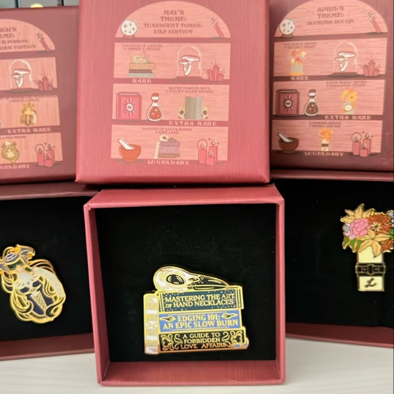 Bookish Box Pins