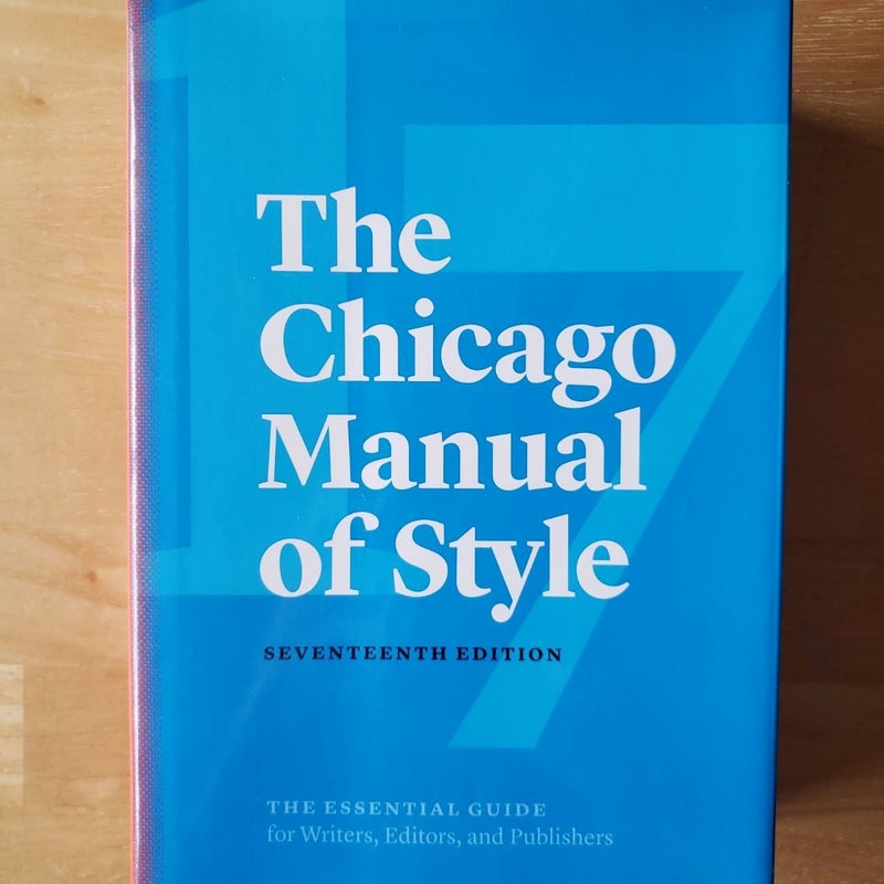 The Chicago Manual of Style, 17th Edition