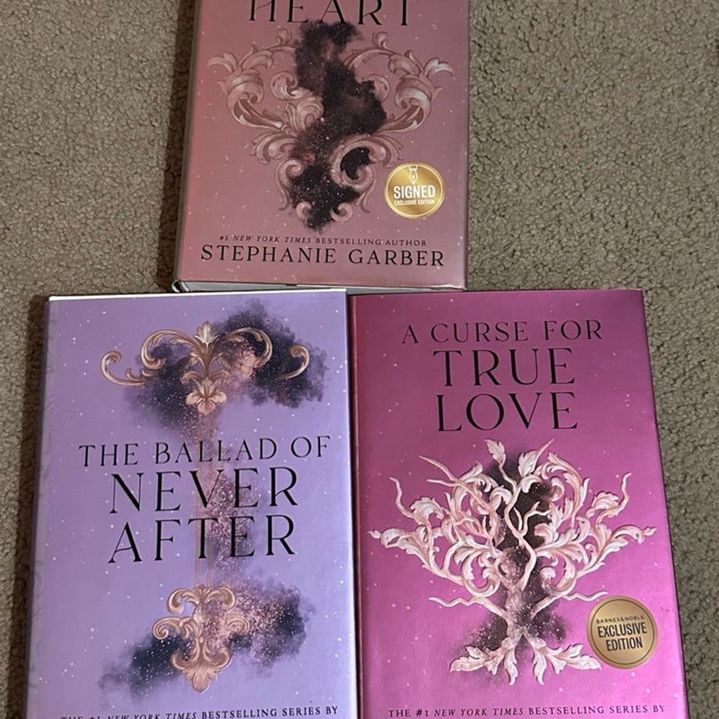 Stephanie Garber OUBAH trilogy signed with dustjackets