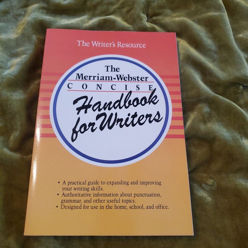 The Merriam-Webster Concise Handbook for Writers