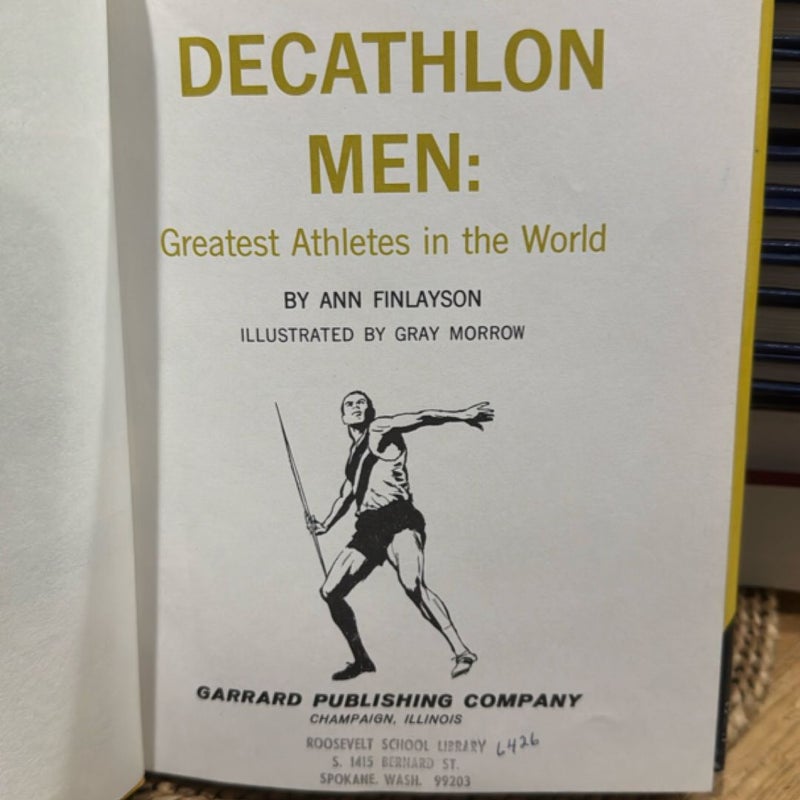 Decathlon Men, Vintage 1966 First Edition Print 
