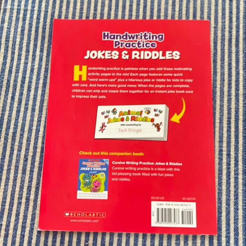 Handwriting Practice: Jokes and Riddles by Violet Findley