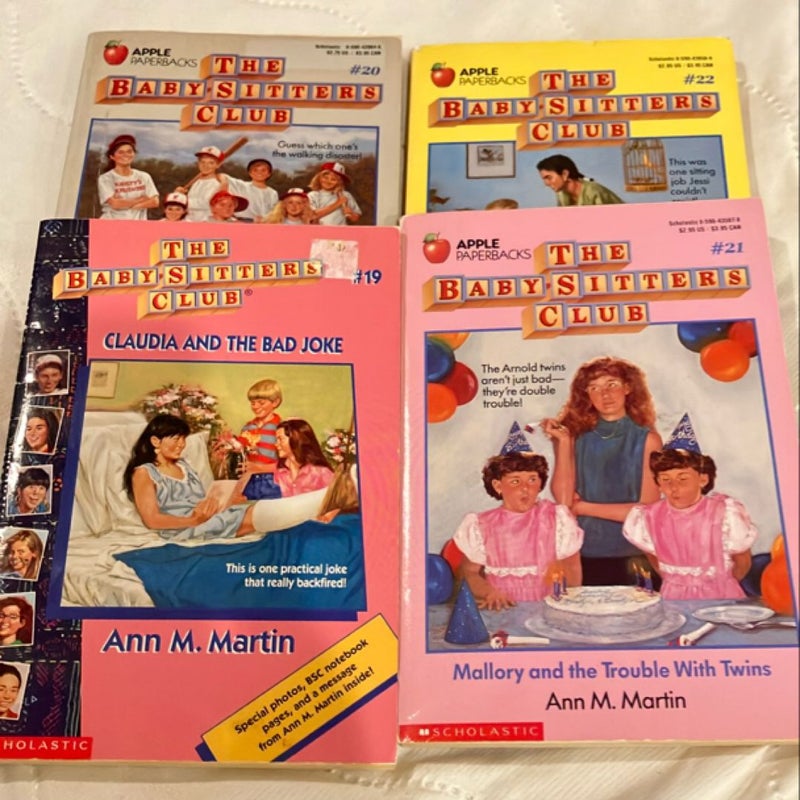 The Babysitters Club books #19 - #22