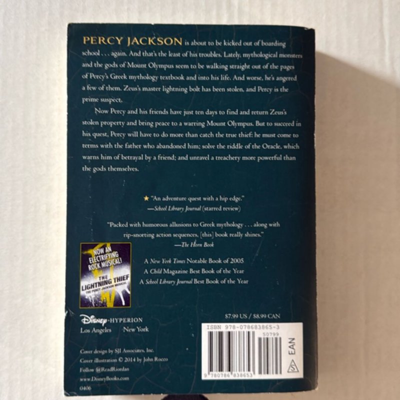 Percy Jackson and the Olympians, Book One the Lightning Thief (Percy Jackson and the Olympians, Book One)