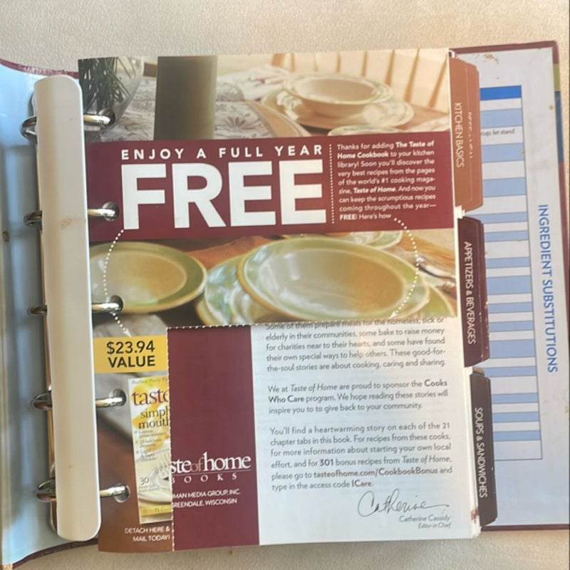 The Taste of Home Cookbook