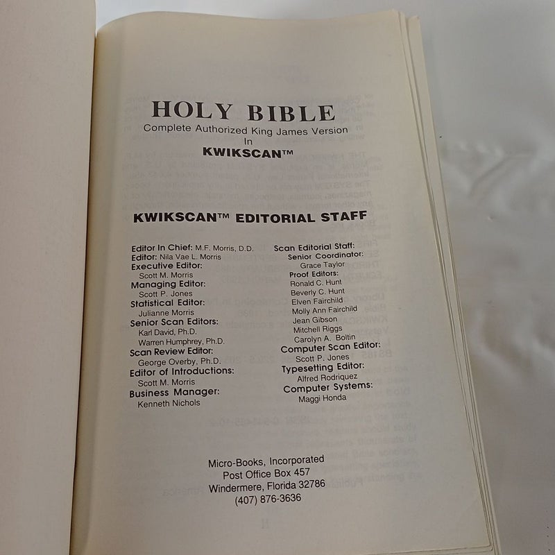 The Kwikscan Holy Bible.   (Bk-2)