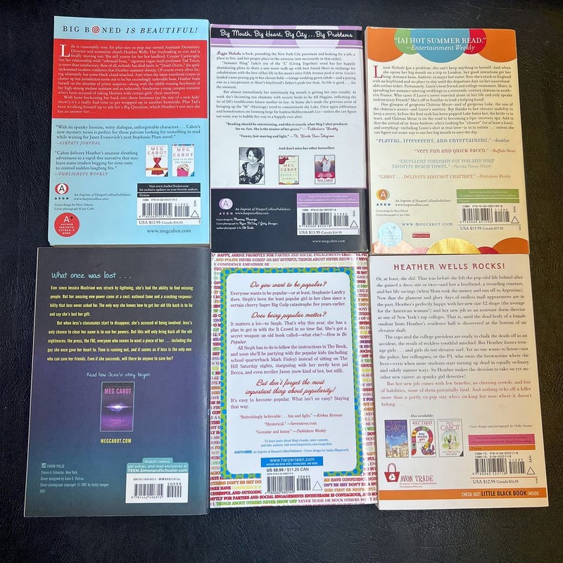 Meg Cabot 6 paperback bundle 