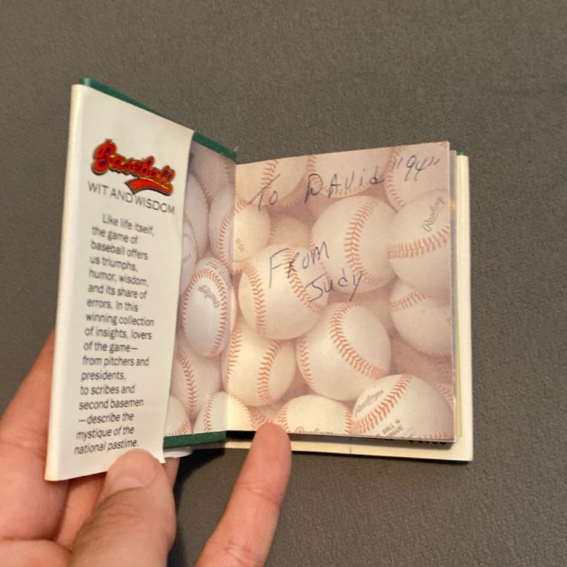 Baseball Wit and Wisdom (mini book)