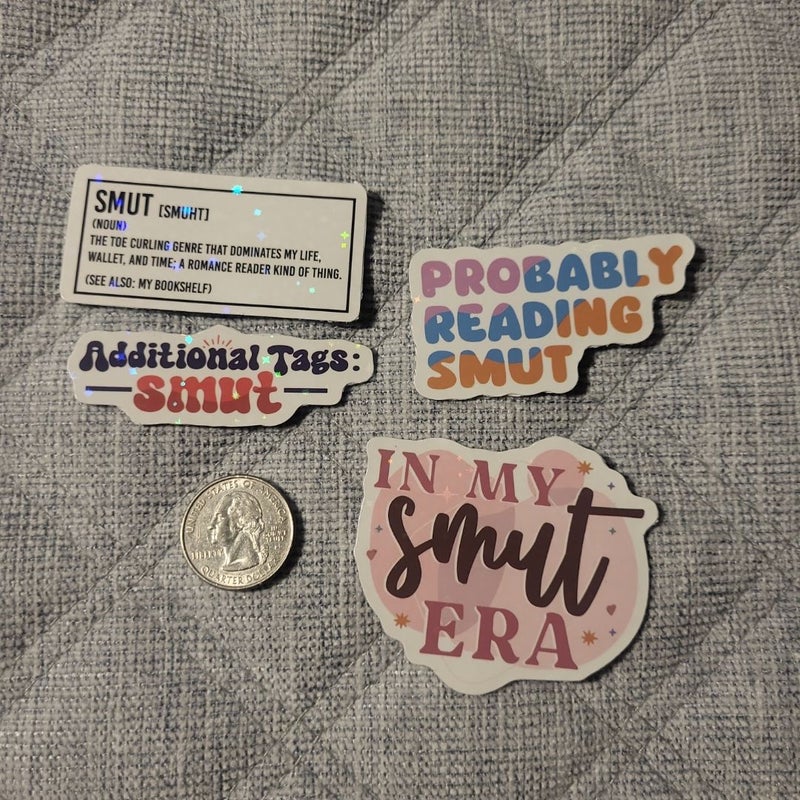 Book & Smut Themed Magnets/Stickers 