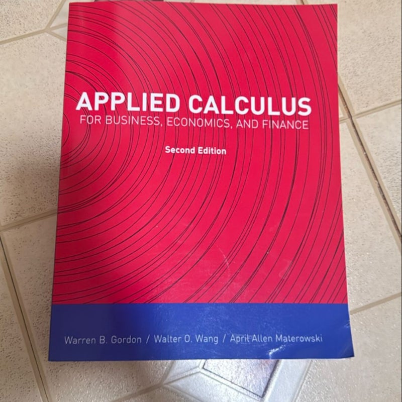 Applied Calculus for Baruch College