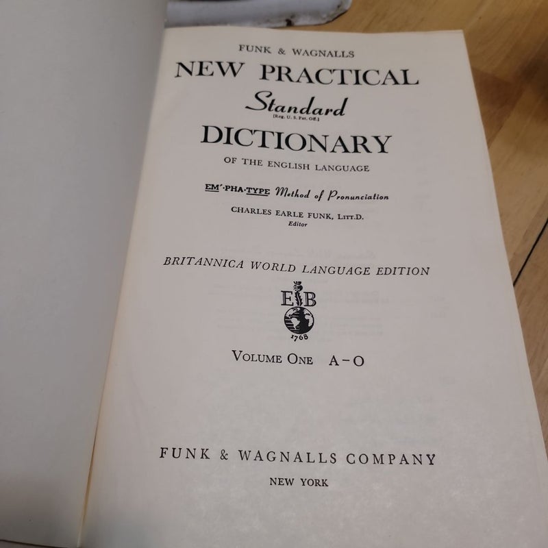 1954 vintage Britannica World Language Dictionary 