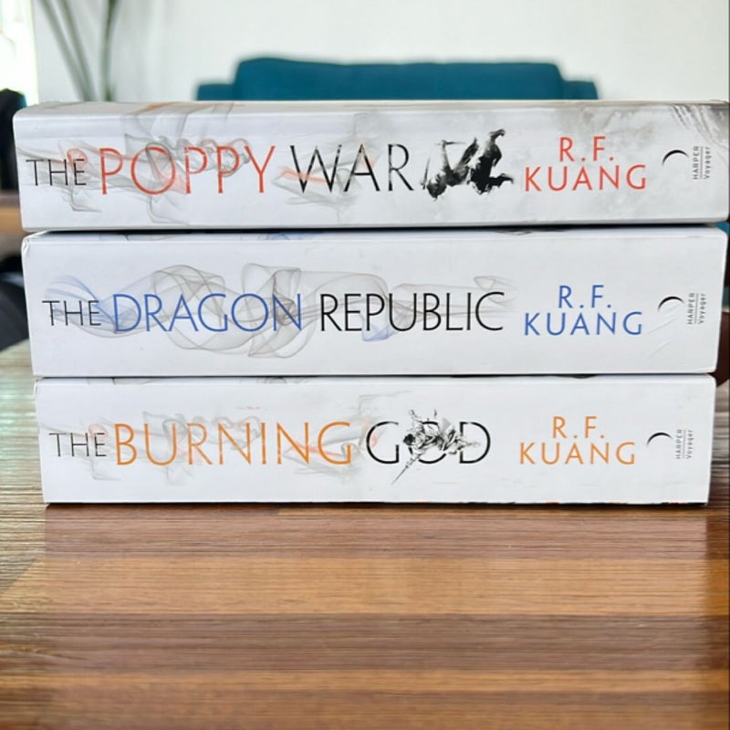 The Poppy War paperback trilogy (UK editions)