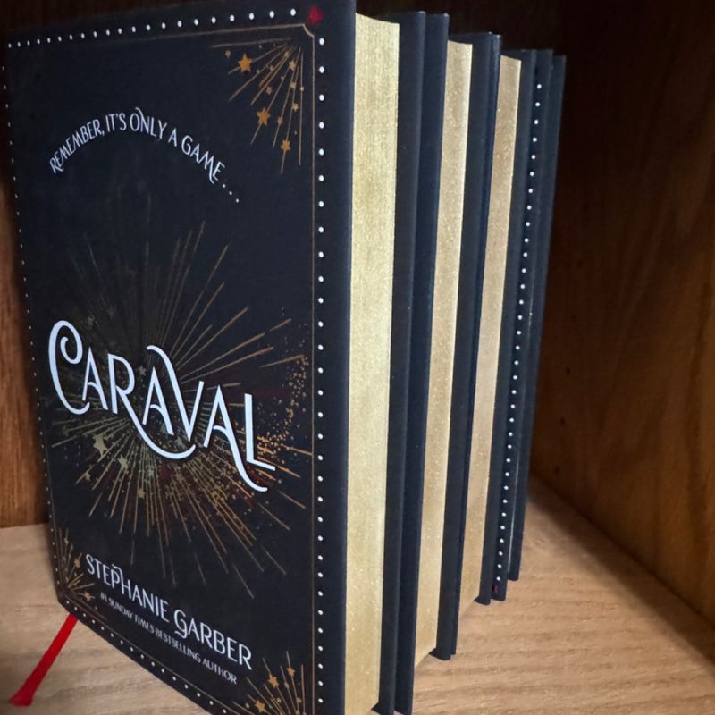 Caraval series UK editions w/ gold edges