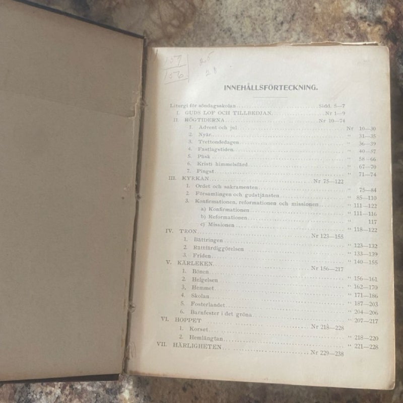 Söndagsskolbok (Sunday School Book) 