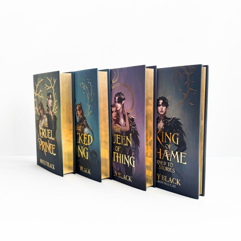 Folk of the Air The Cruel Prince, The Wicked King, The Queen of Nothing (Fairyloot Exclusive Editions with OVERLAYS!)