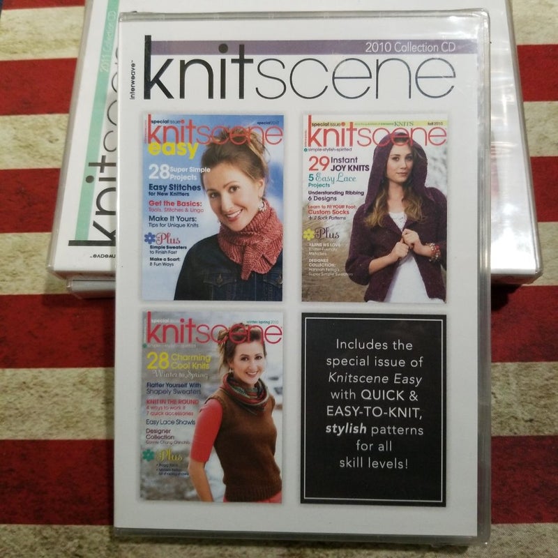 Knitscene 2012 Collection Cd (set of 3 collections = 2010-2012). New.