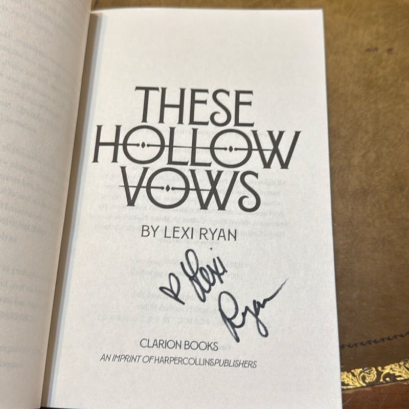 SIGNED These Hollow Vows