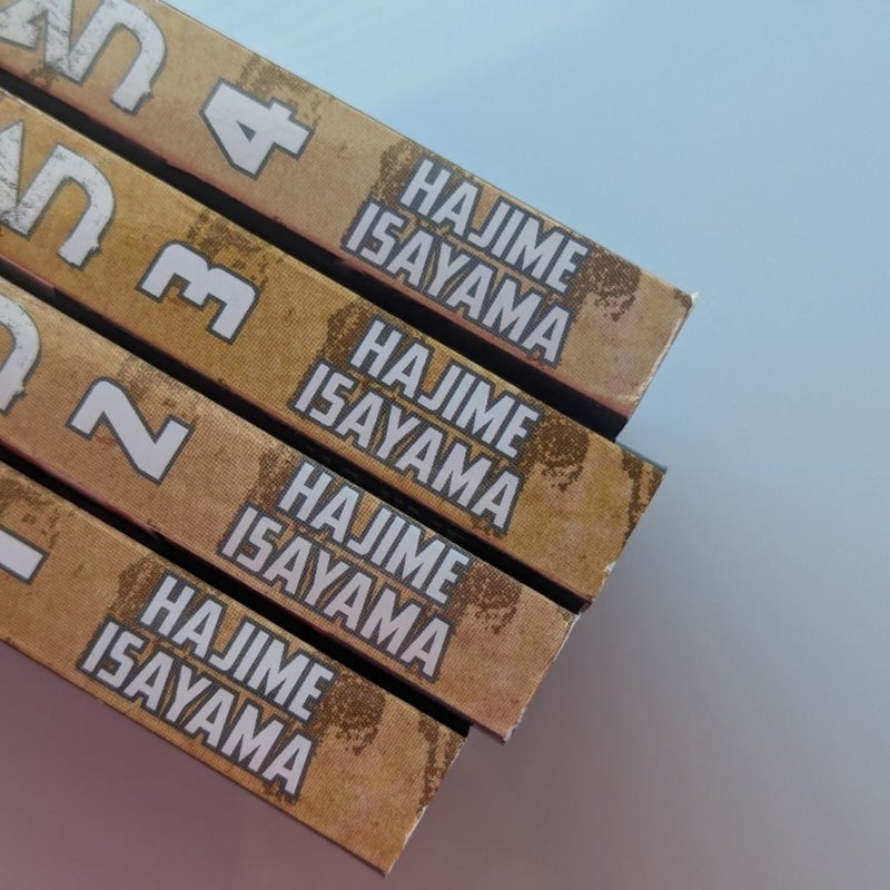 Attack on Titan Manga Volumes 1-4