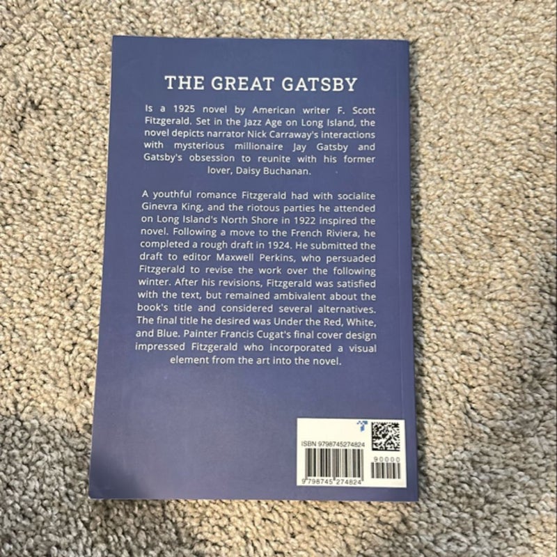 The Great Gatsby: the Original 1925 Edition (a F. Scott Fitzgerald Classic Novel)