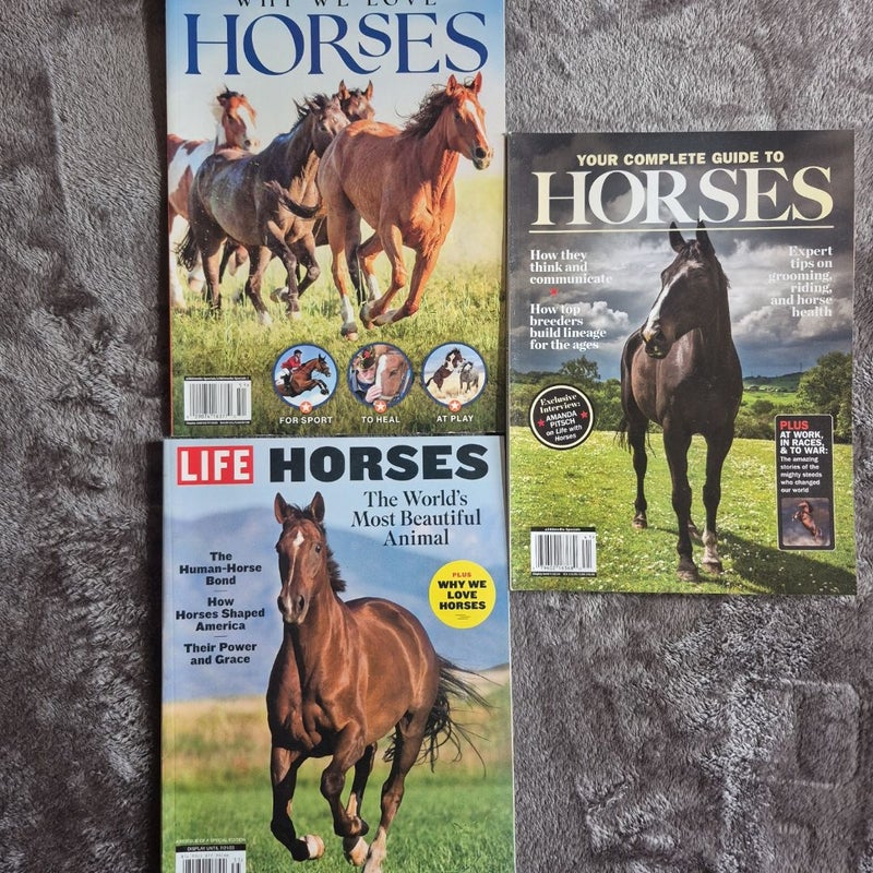 3 Magazines about Horses