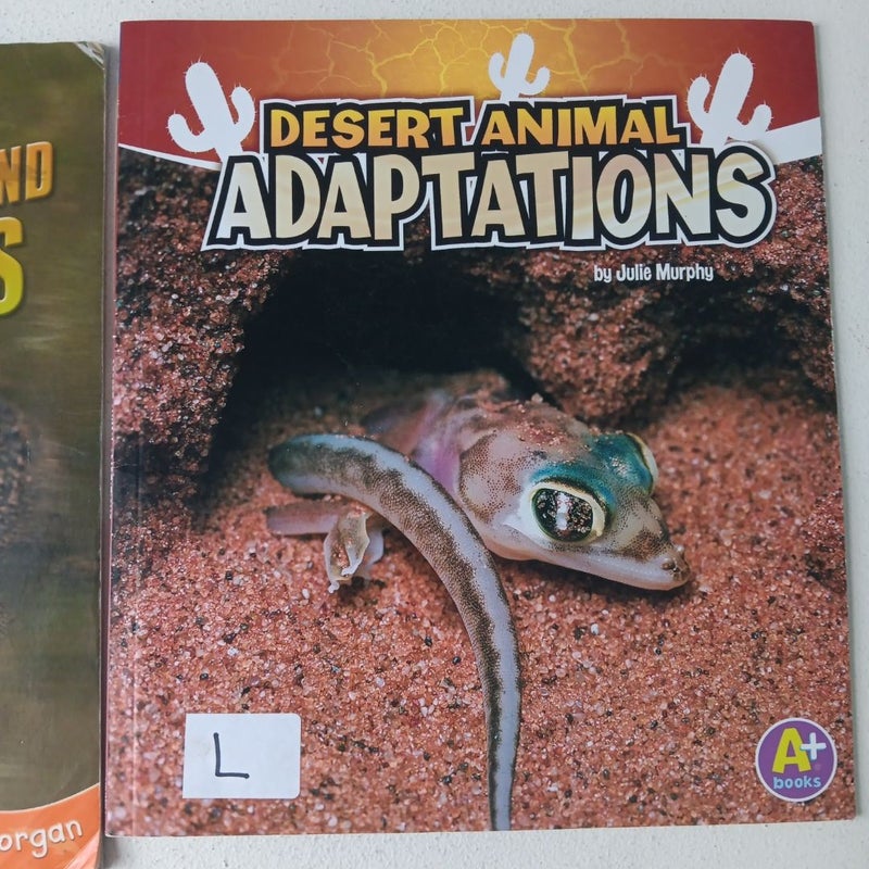 2 Book Bundle: Alligators And Crocodiles; Desert Animal Adaptations