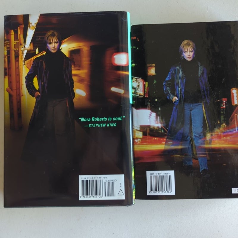 2 J. D. Robb In Death hardbacks: Memory and Strangers 