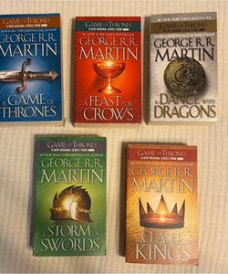 Game of Thrones Complete set paperback series 