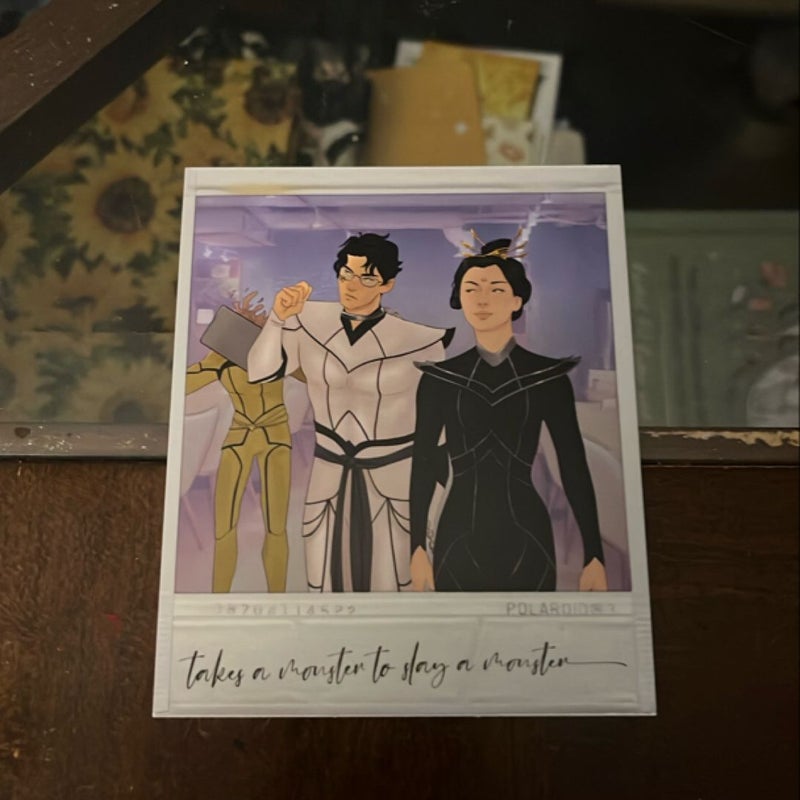 Iron Widow fae crate Polaroid art