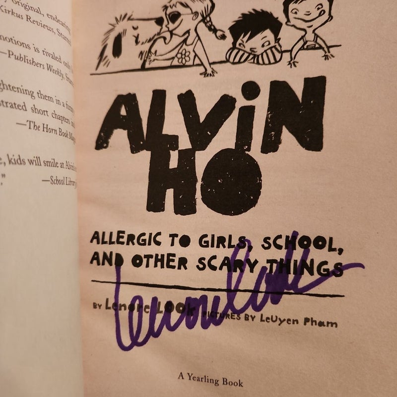 *Signed* Alvin Ho: Allergic to Girls, School, and Other Scary Things