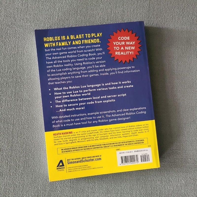 The Advanced Roblox Coding Book: an Unofficial Guide
