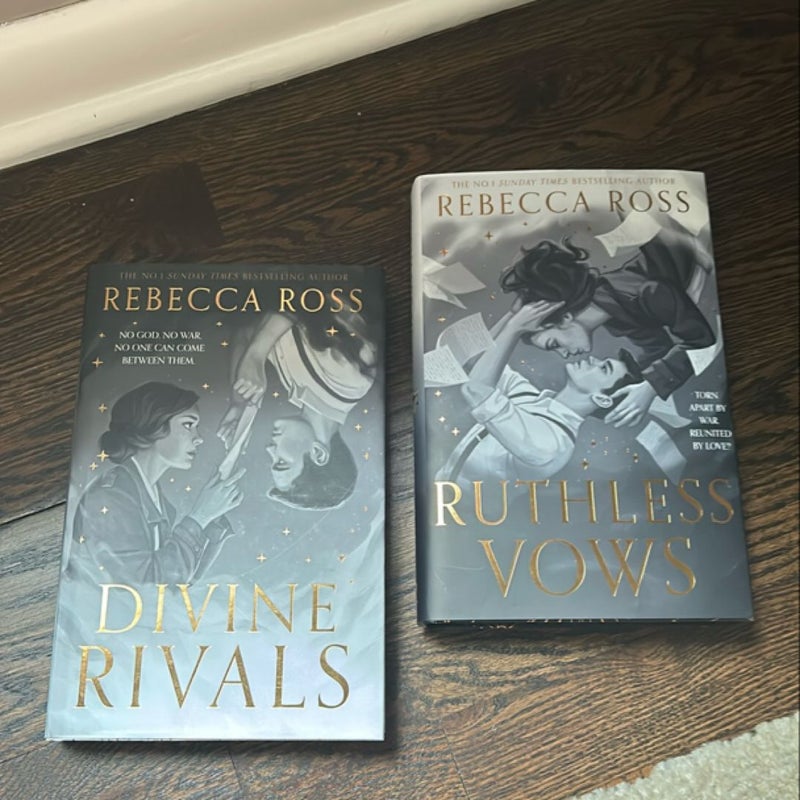 Fairyloot Divine Rivals and Ruthless Vows by Rebecca Ross