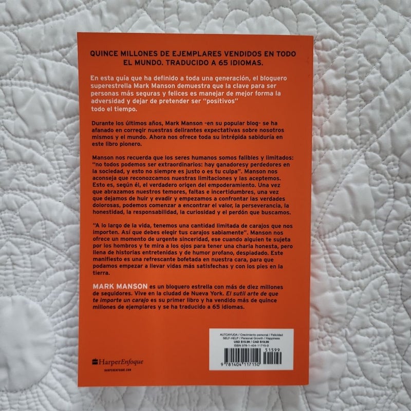 El Sutil Arte de Que Te Importe un Caraj*