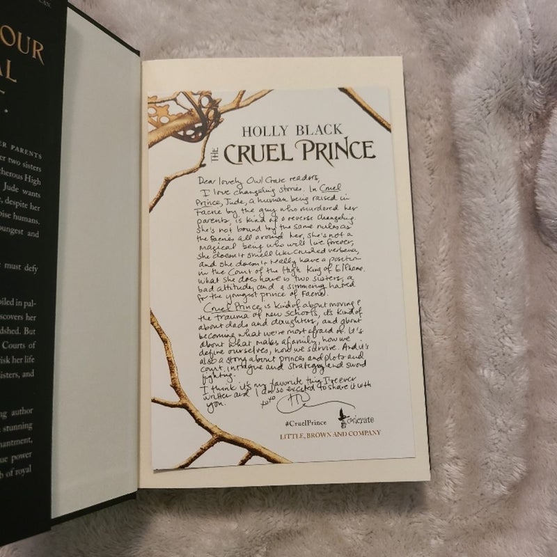 The Cruel Prince Owlcrate Singed Edition