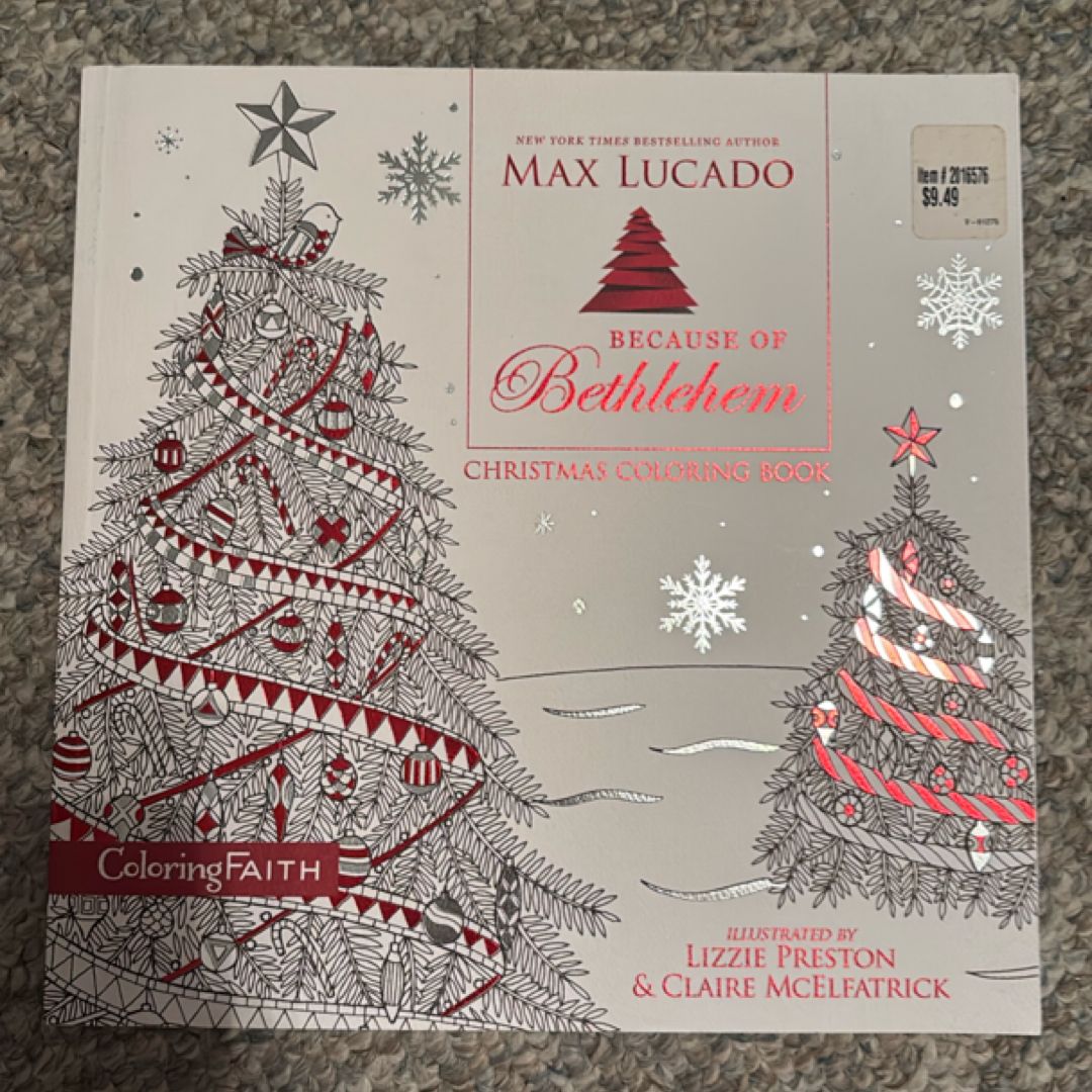 Because of Bethlehem Christmas Coloring Book