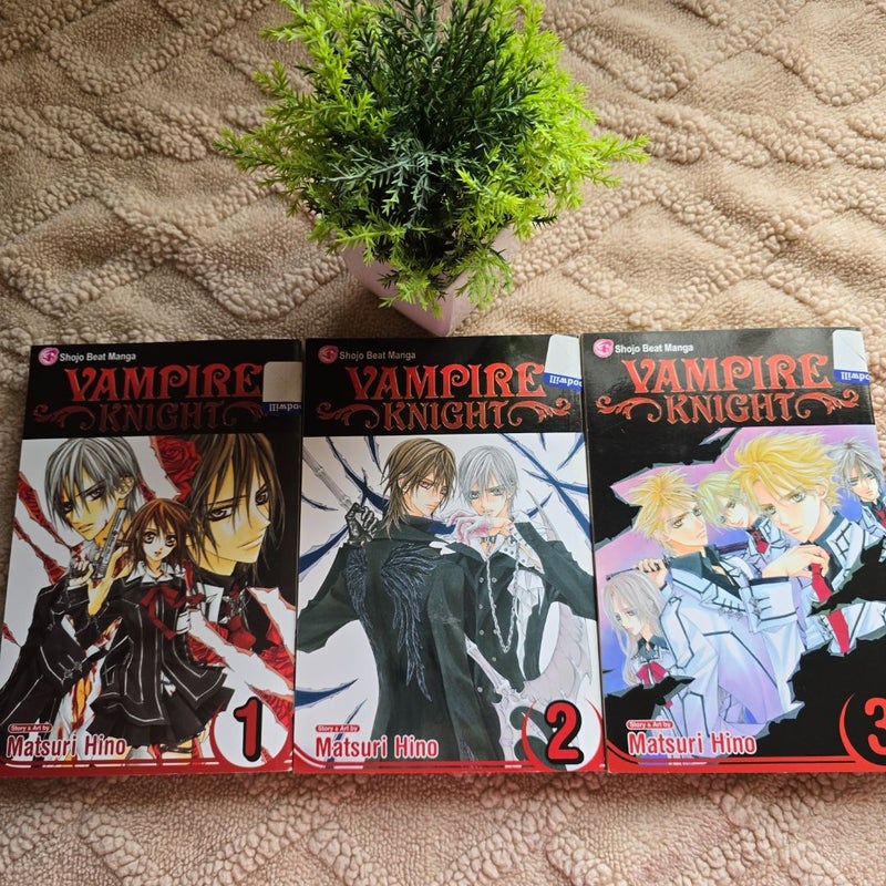 Vampire Knight, Vol. 1, 2, & 3