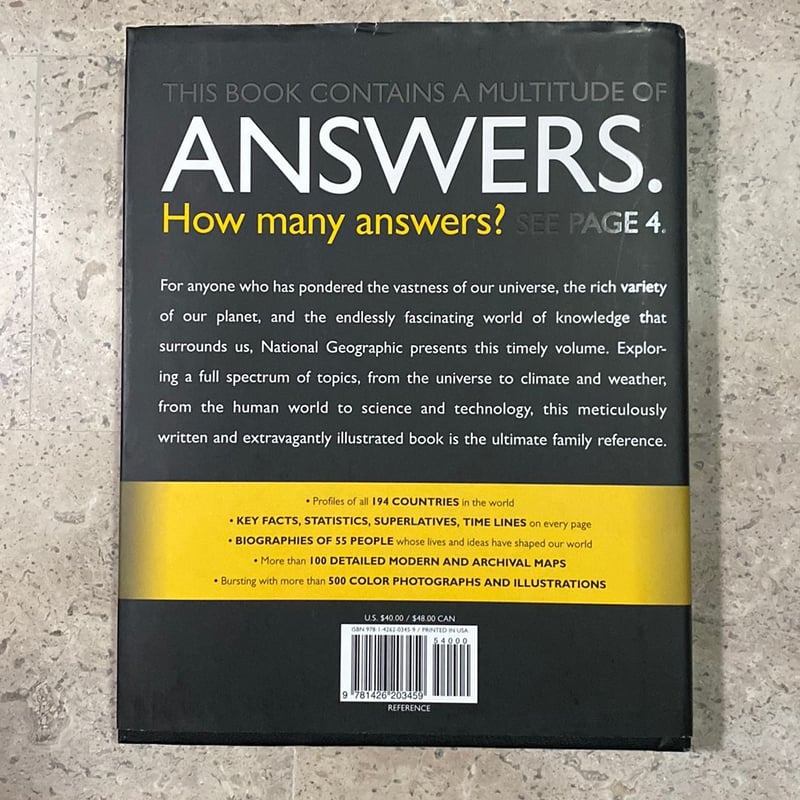 National Geographic Answer Book