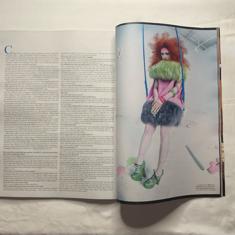 W Chappell Roan “The Wild, Whimsical, Wonderful World Of” Pop Issue Volume 3 2025 Magazine