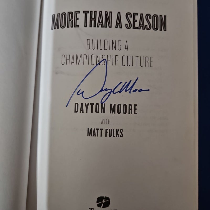 More Than a Season (AUTOGRAPHED COPY)