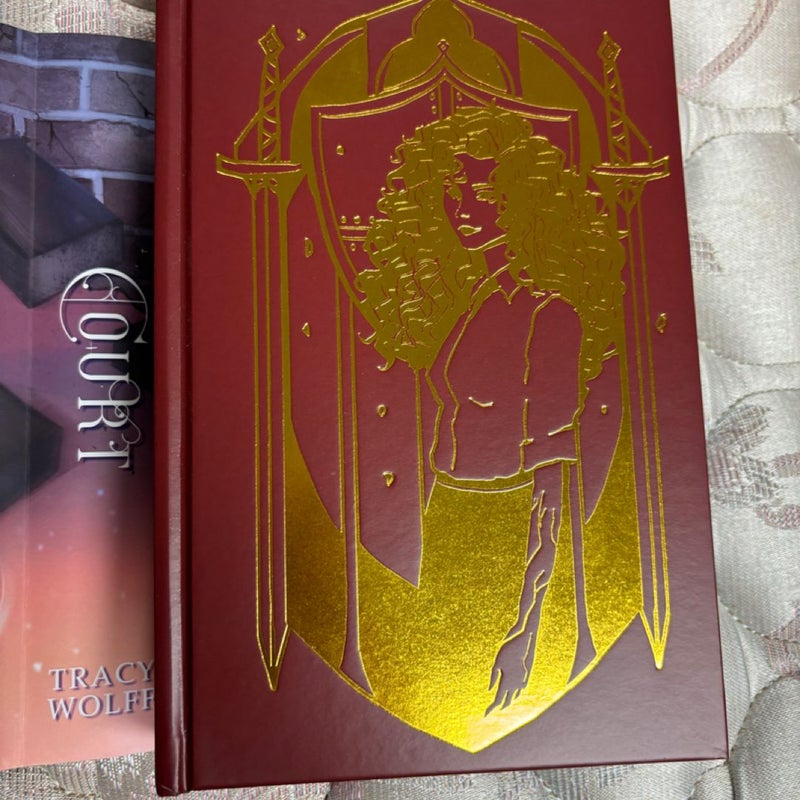 Bookish box special edition of Court by Tracy Wolf missprint edition