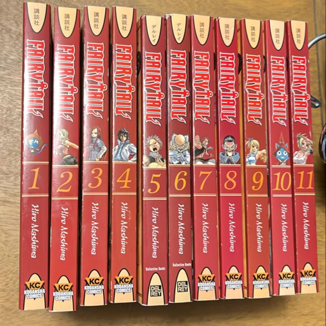 Fairytale sale anime books Hiro Mashima 1-11