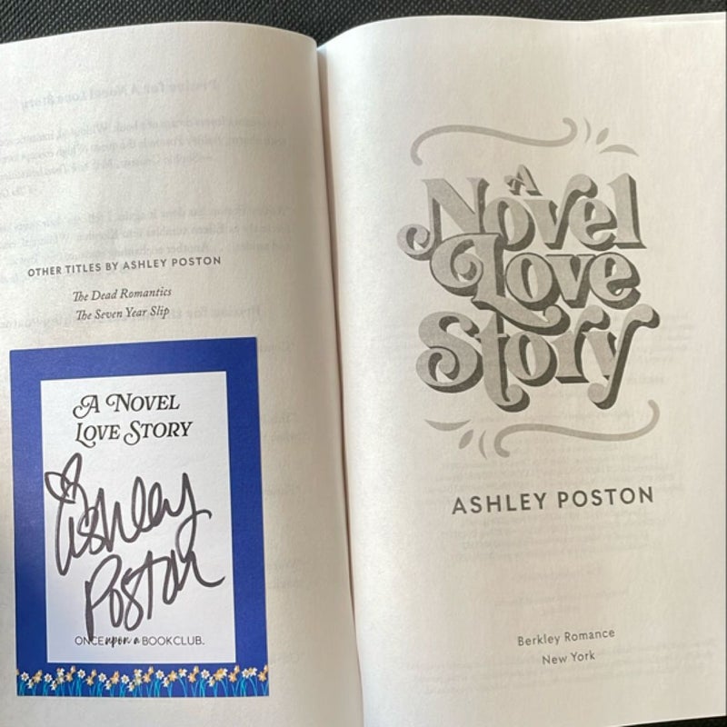 A Novel Love Story - Signed Copy