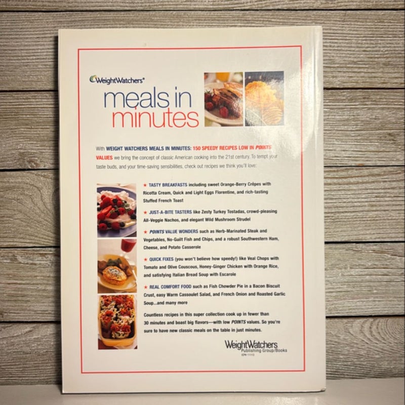 WEIGHT WATCHERS: Meals in Minutes 