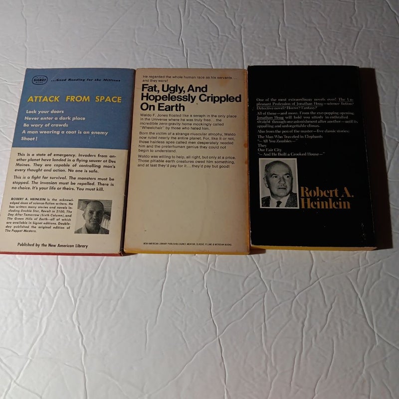 Robert A. Heinlein Lot of 3