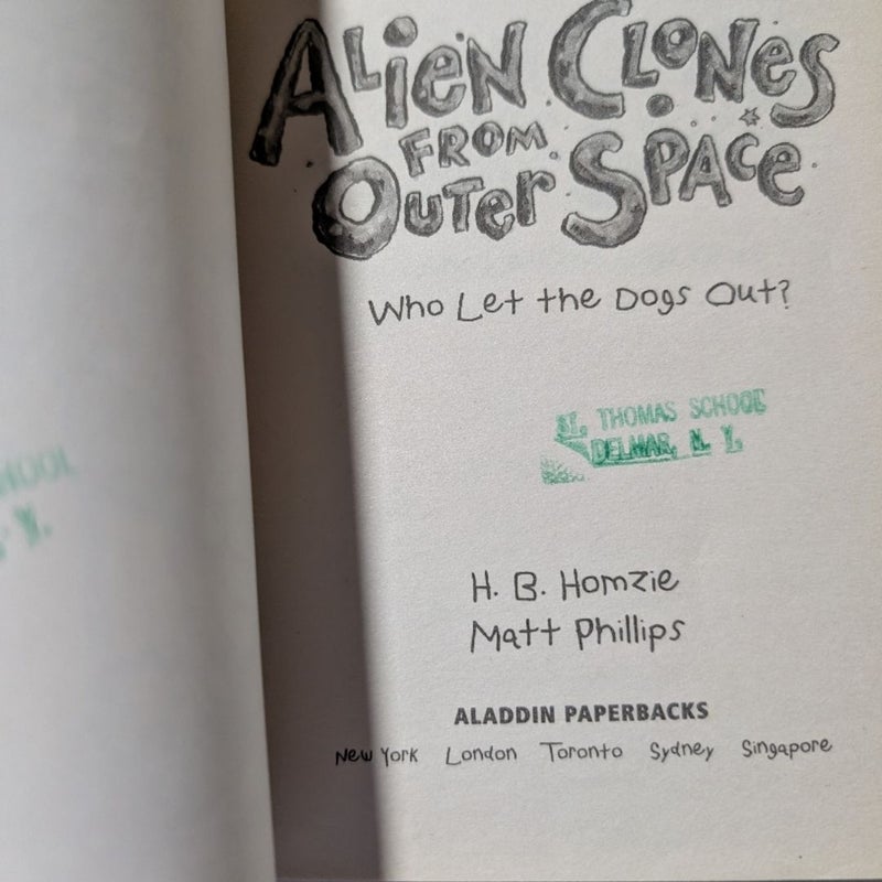 Lot of 3 Alien Clones From Outer Space Books
