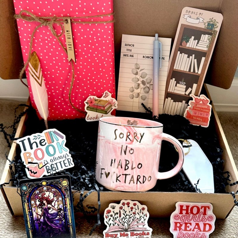 Pink *themed* Blind Date with a Book Box