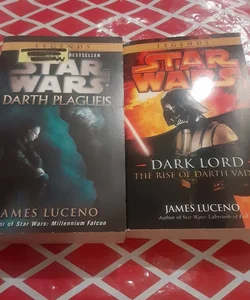 2 Star Wars Legends book lot Darth Plagueis,  Dark Lord Darth Vader 