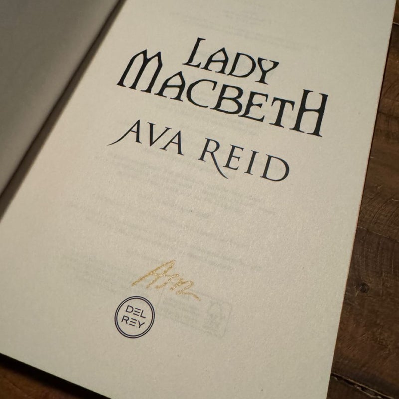 Lady Macbeth Waterstones signed 